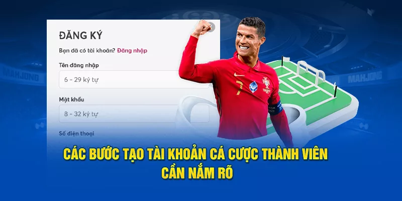 tạo tài khoản trang cá cược bóng đá